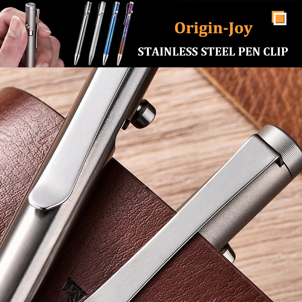 Origin-Joy Bolt Action Pen - TI01 & Silver (TC4 Titanium)