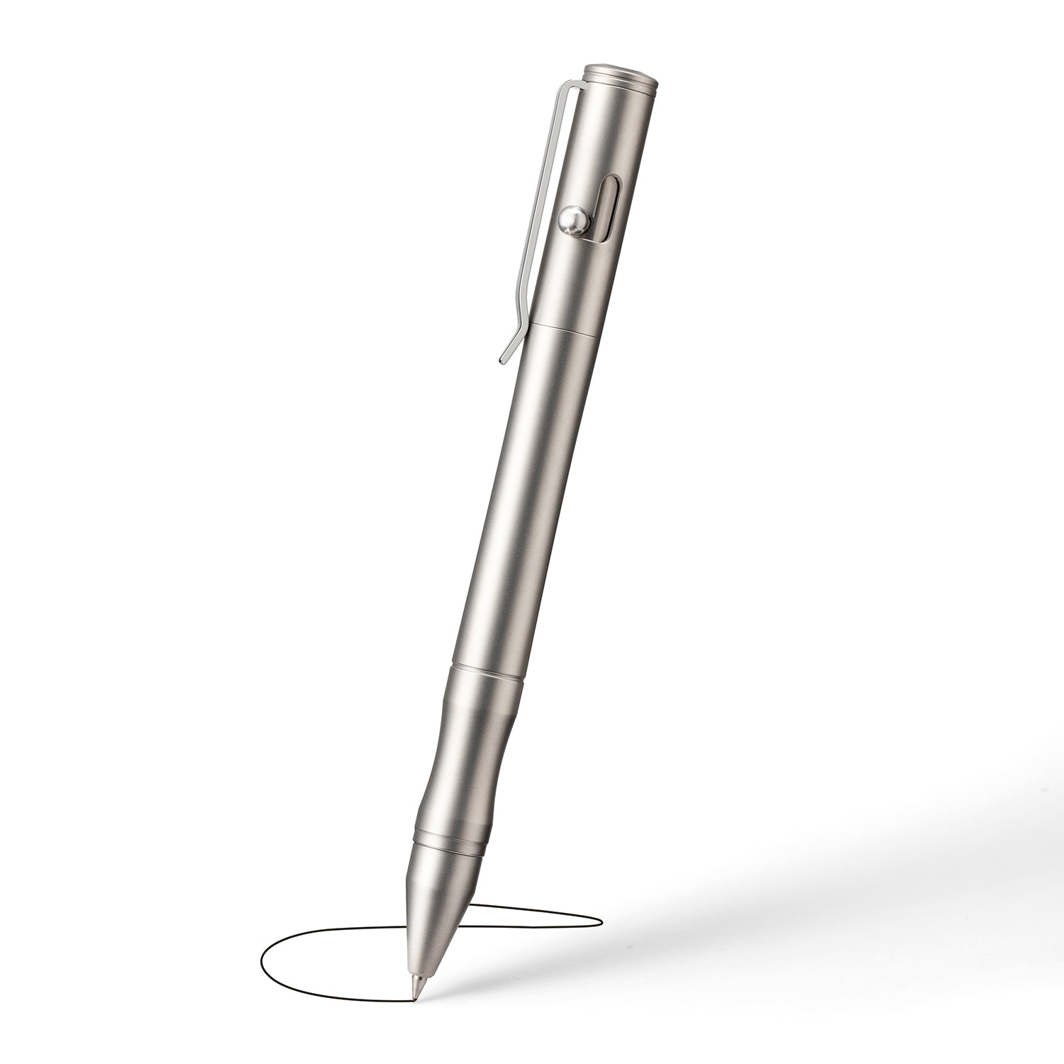 Origin-Joy Bolt Action Pen - SS01 & Silver Sandblasting (303 Stainless Steel)