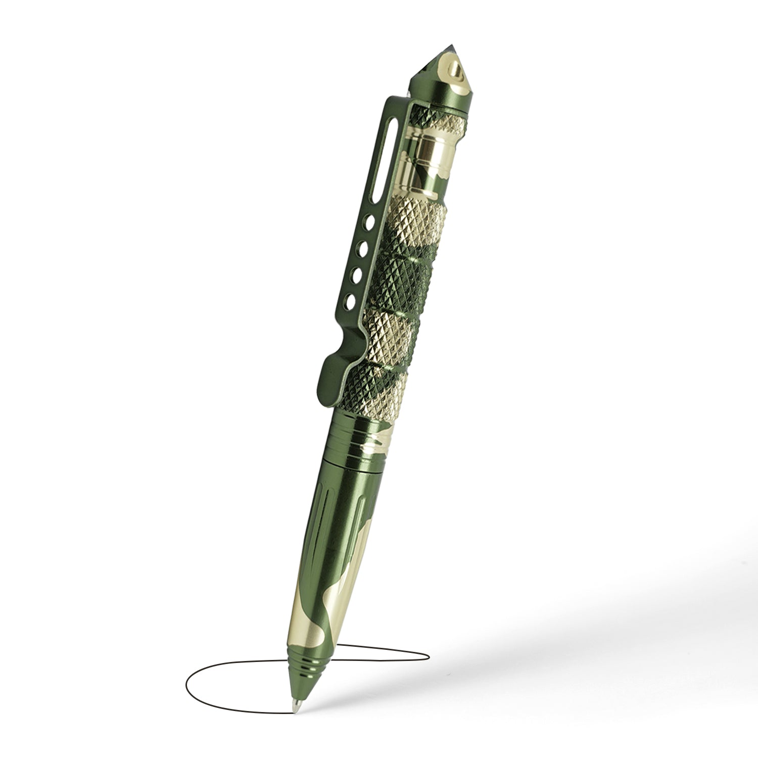 Origin-Joy Tactical Pen - AL01 & Green Camouflage (6061-T6 Aluminum)