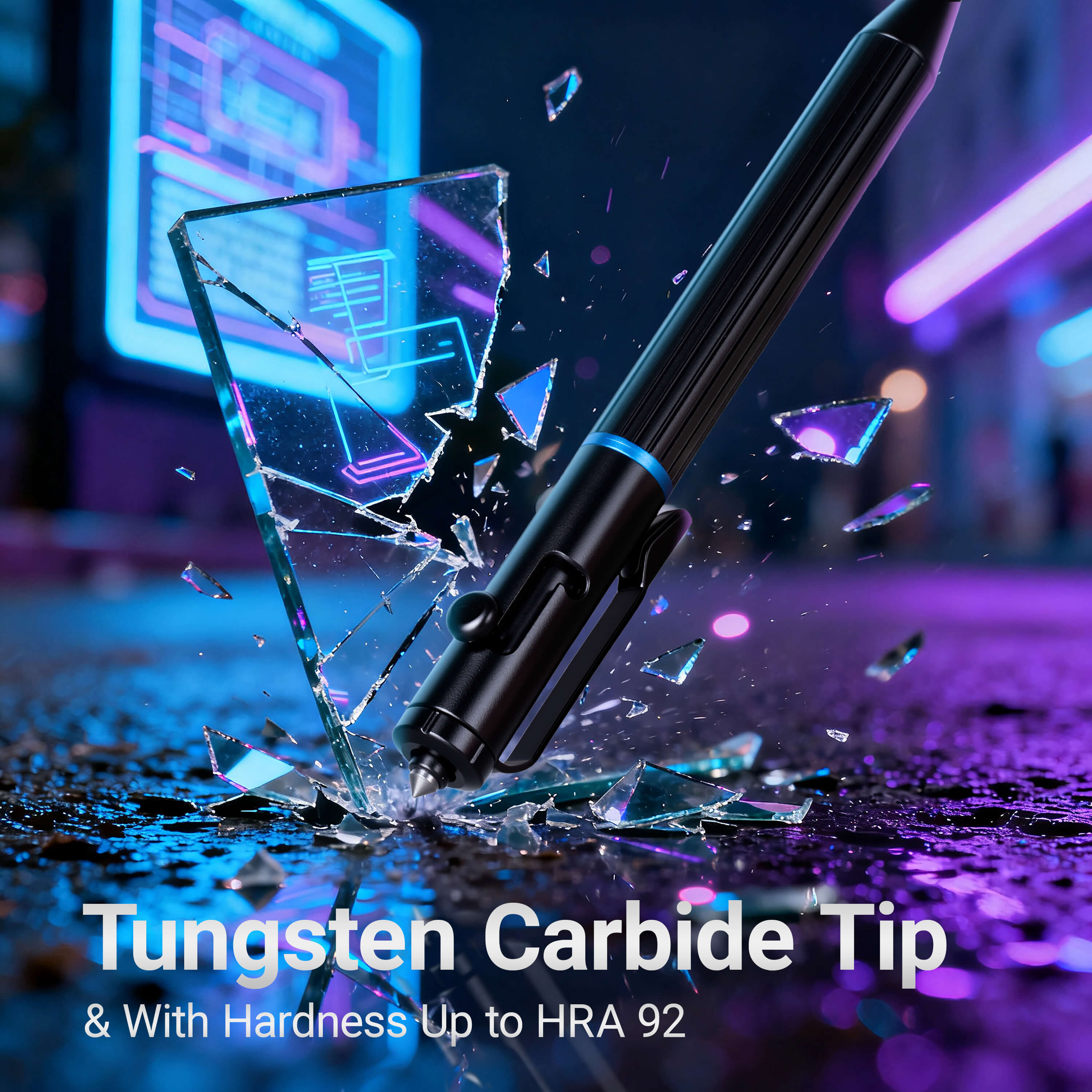 Origin-Joy Mini EDC Bolt Action Tactical Pen - AL02 & Black (6061-T6 Aluminum)