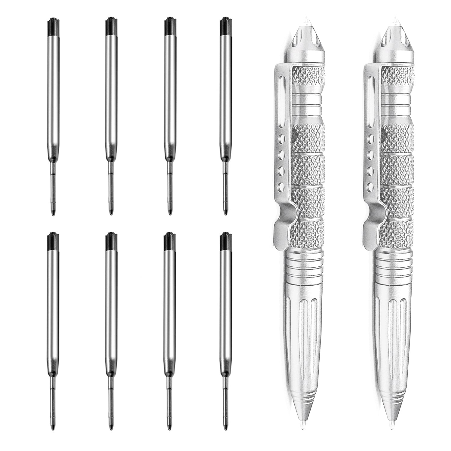 Origin-Joy Tactical Pen - AL01 & Silver (6061-T6 Aluminum)