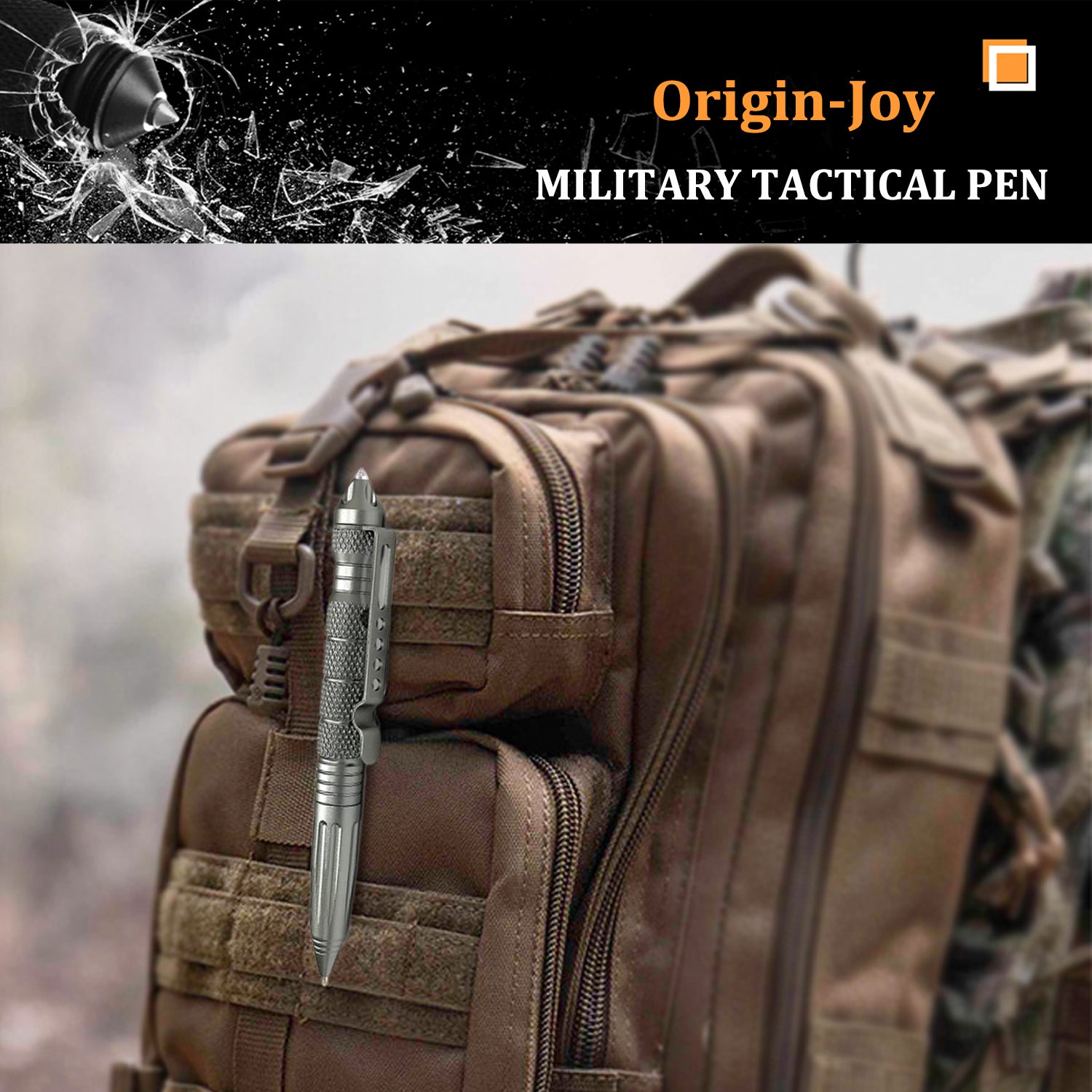Origin-Joy Tactical Pen - AL01 & Gray (6061-T6 Aluminum)