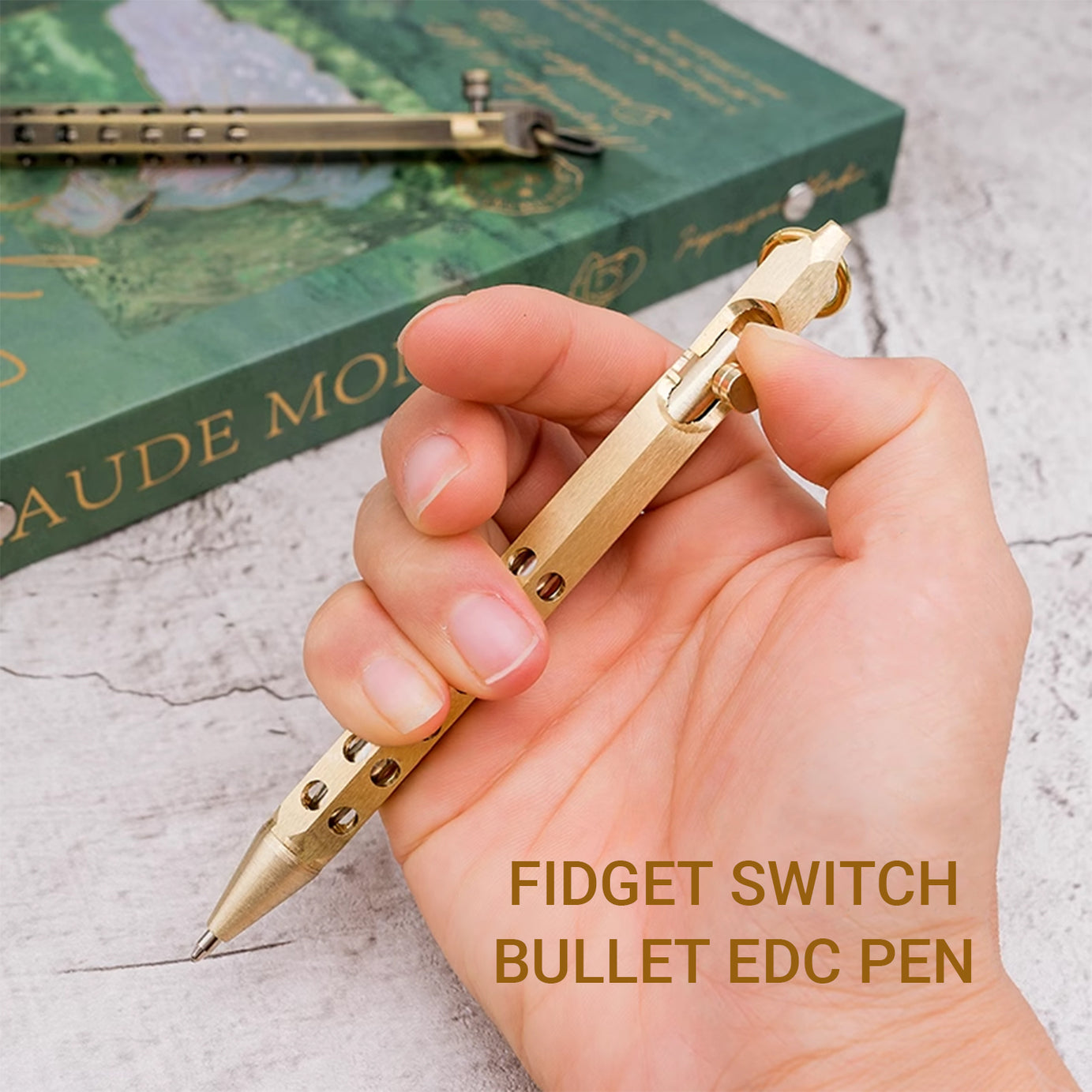 Origin-Joy Bolt Action Pen - BR01 & Natural Brass / Retro Black / Red Bronze / Nickel Gray (Brass)