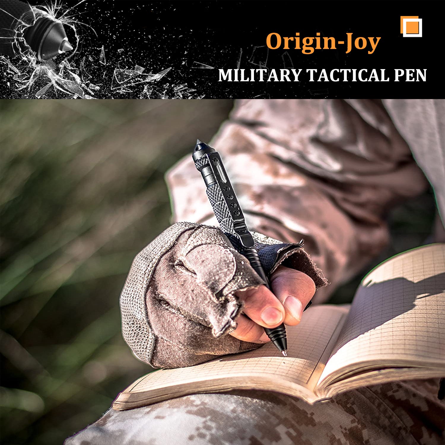 Origin-Joy Tactical Pen - AL01 & Black (6061-T6 Aluminum)
