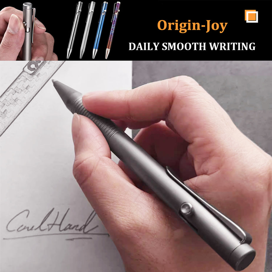 Origin-Joy Bolt Action Pen - TI01 & Metallic (TC4 Titanium)