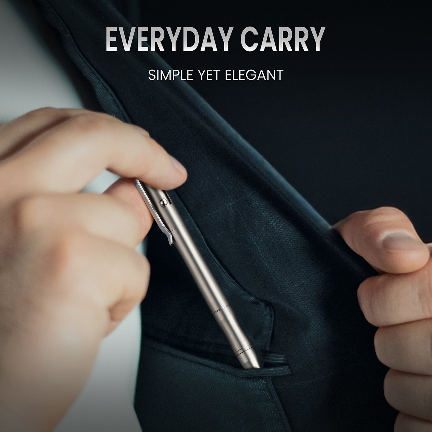 Origin-Joy Bolt Action Pen - SS01 & Silver Sandblasting (303 Stainless Steel)