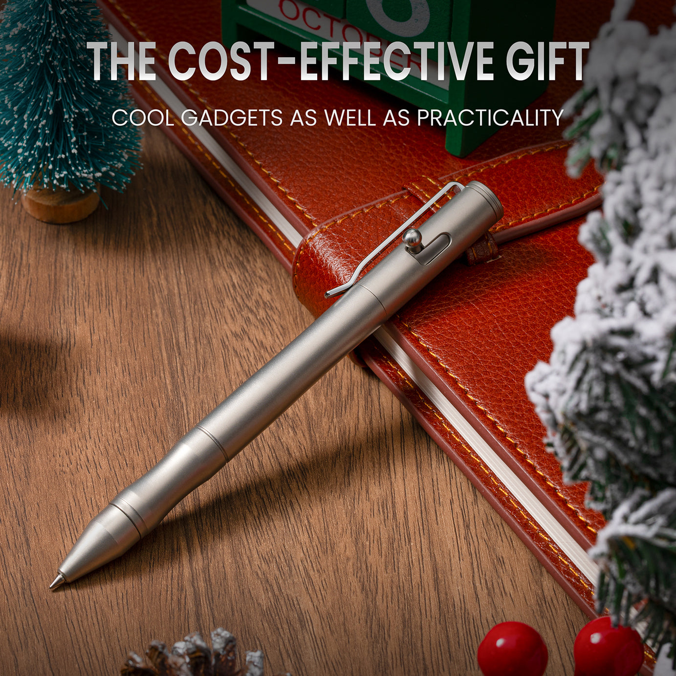 Origin-Joy Bolt Action Pen - SS01 & Silver Sandblasting (303 Stainless Steel)