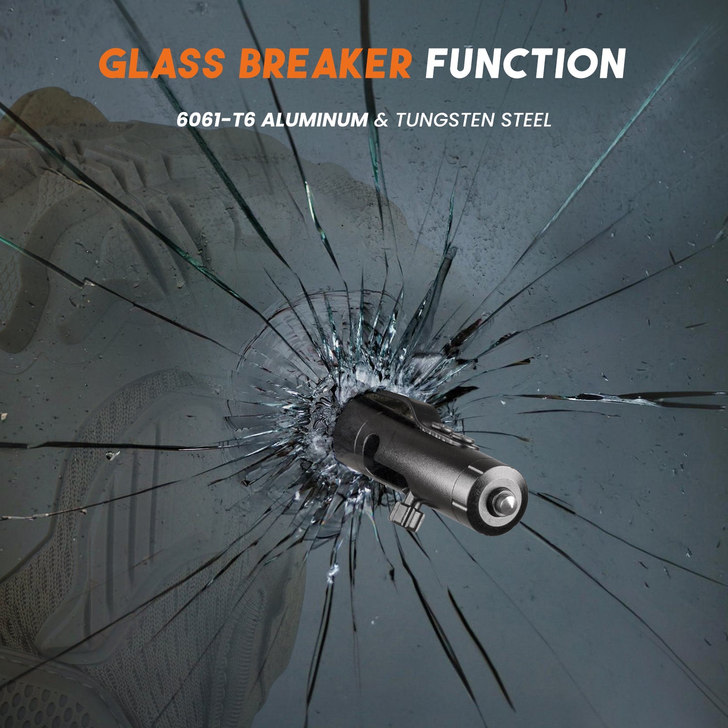 Origin-Joy Bolt Action Tactical Pen - AL04 & Black (6061-T6 Aluminum)